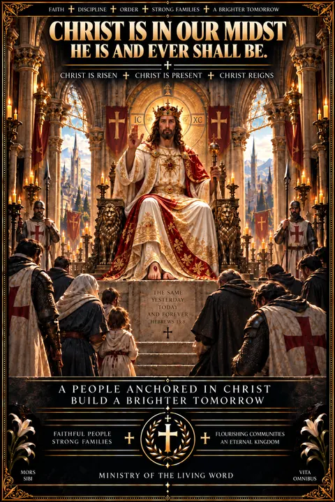 Christ Is in Our Midst: Christ is risen. Christ is present. Christ reigns.